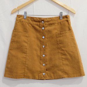 H&M Suede A-Line Skirt